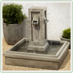 Cast Stone and Granite Floor Fountains
